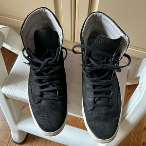 Porter Men's Black Sneakers with White Accents